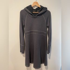 Prana Womens Grey Active Hoodie Dress Size Medium Organic Cotton